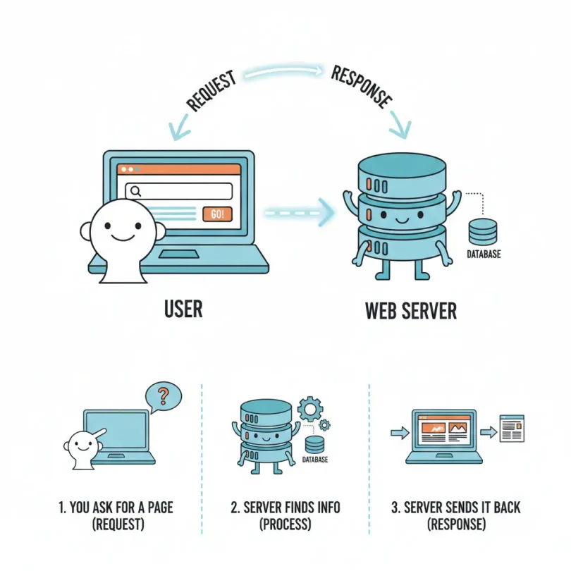 website working mechanism explained in simple terms